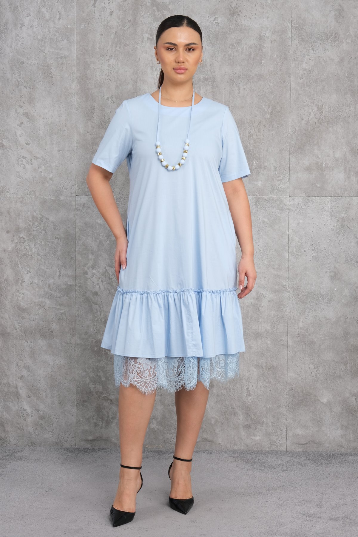 Super Plus Size Dress-Blue