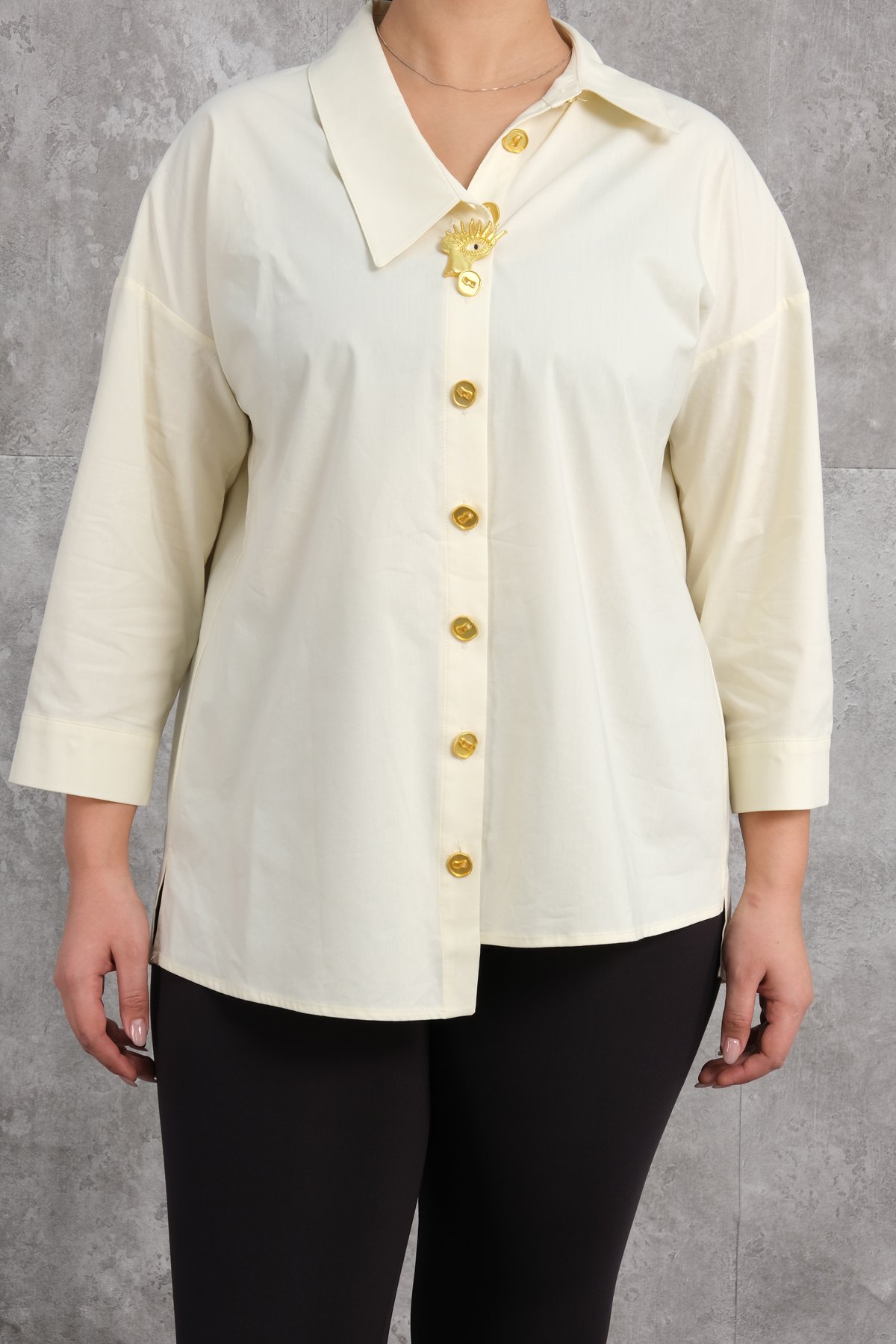 Plus Size Shirt-Yellow