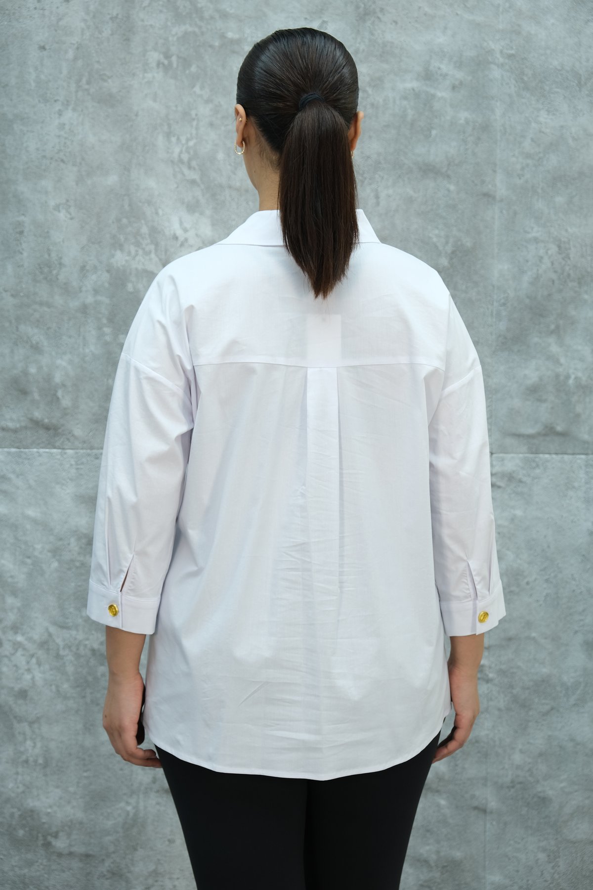 Plus Size Shirt-White