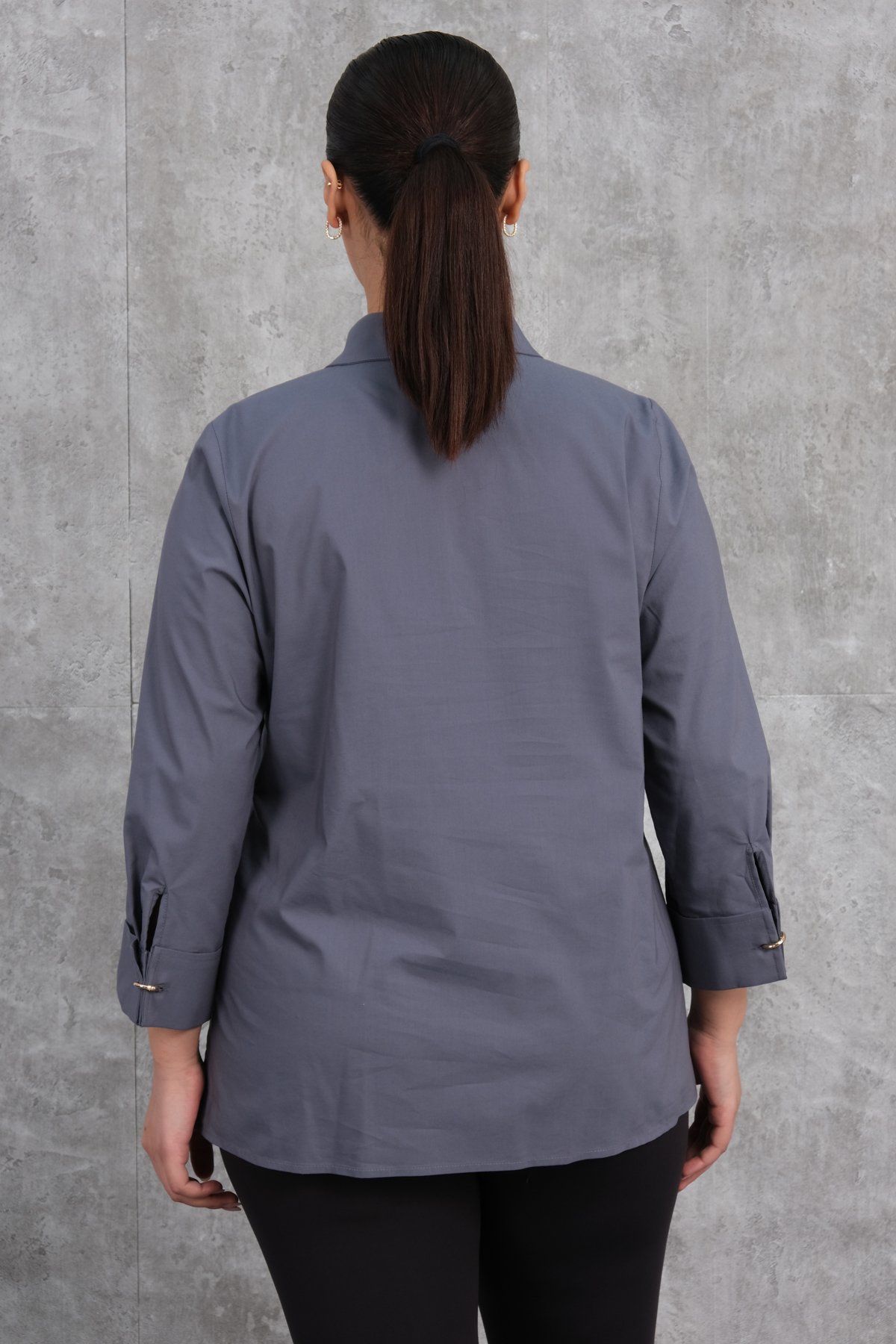 Plus Size Shirt-Grey