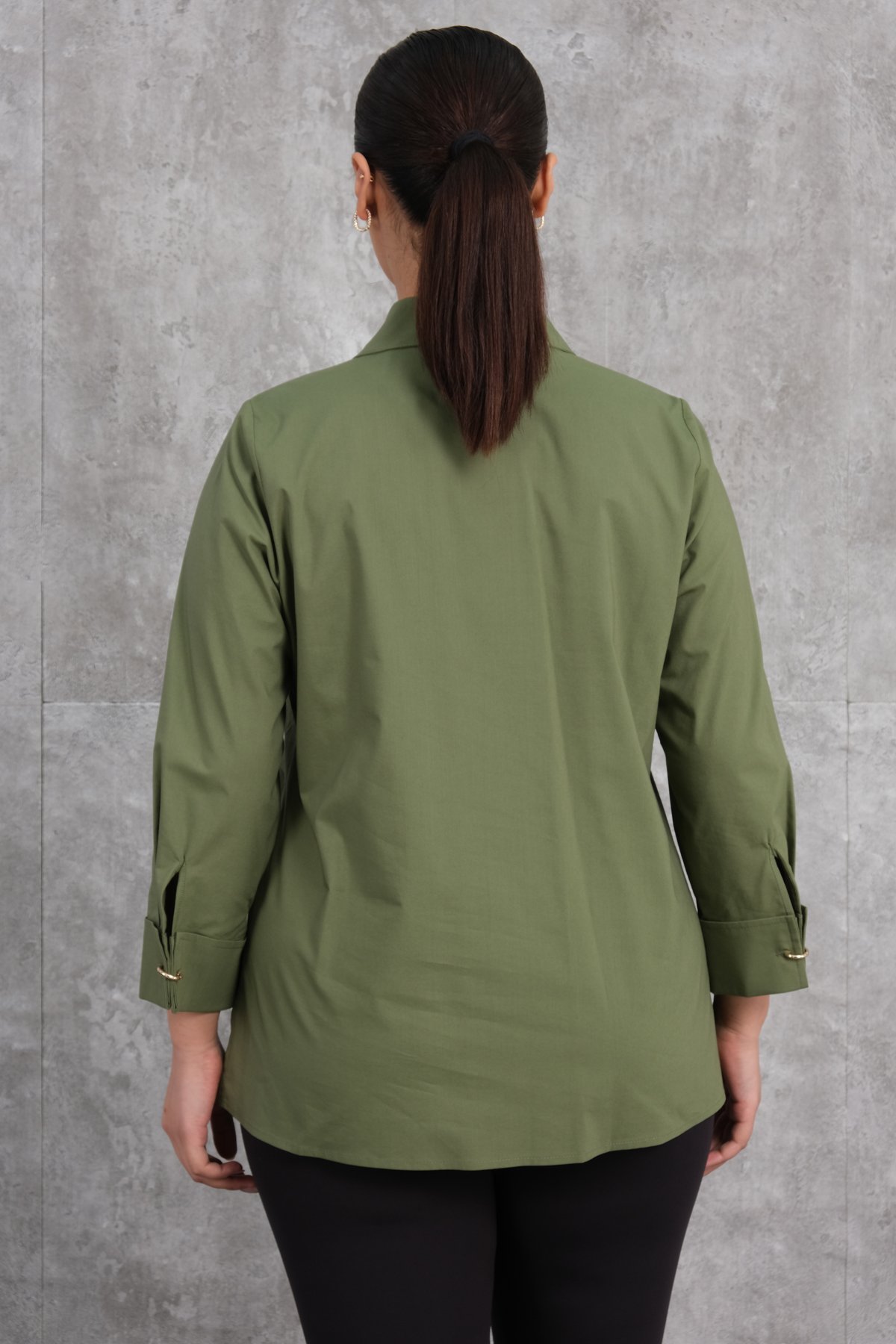 Plus Size Shirt-Khaki