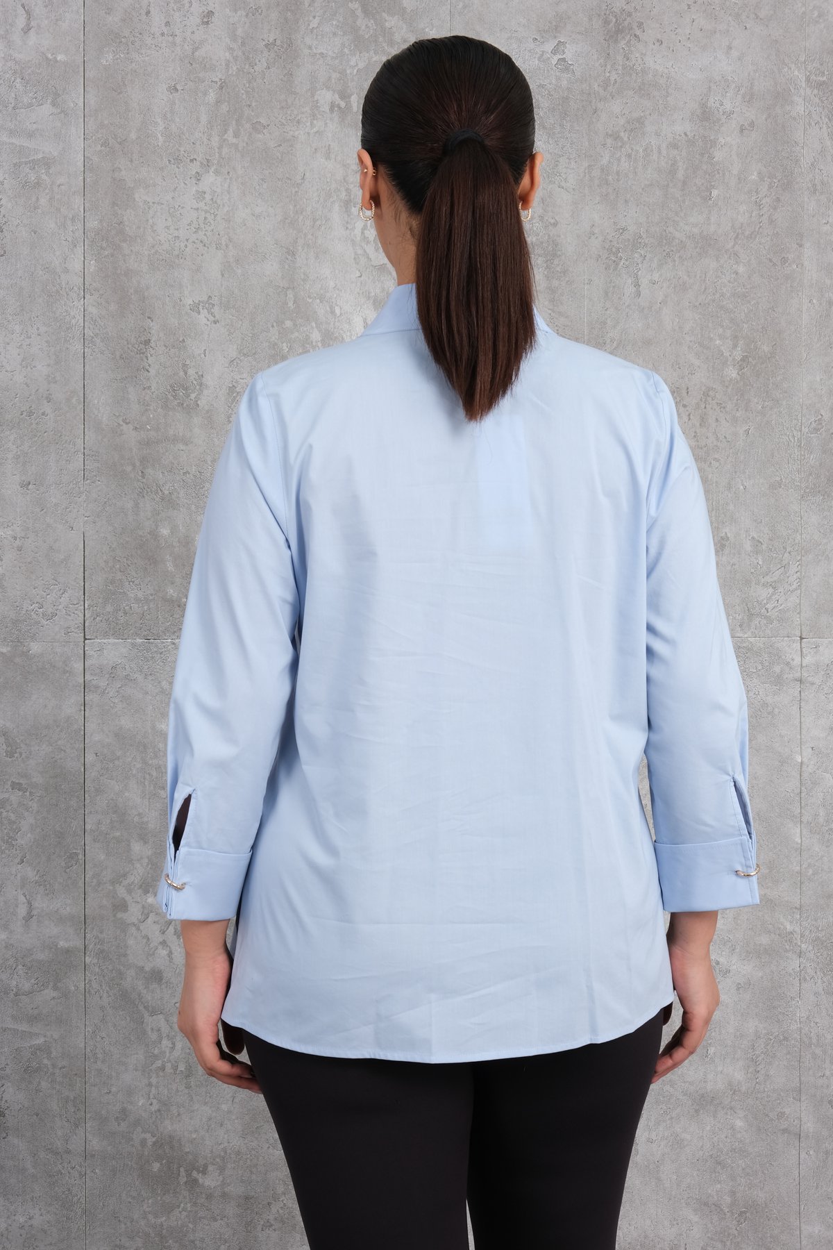 Plus Size Shirt-Blue