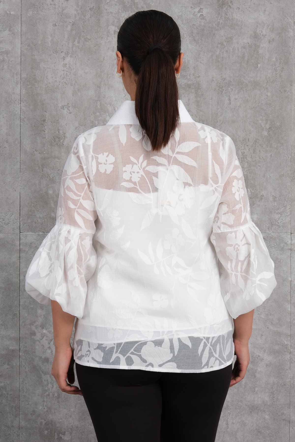Plus Size Blouse-White
