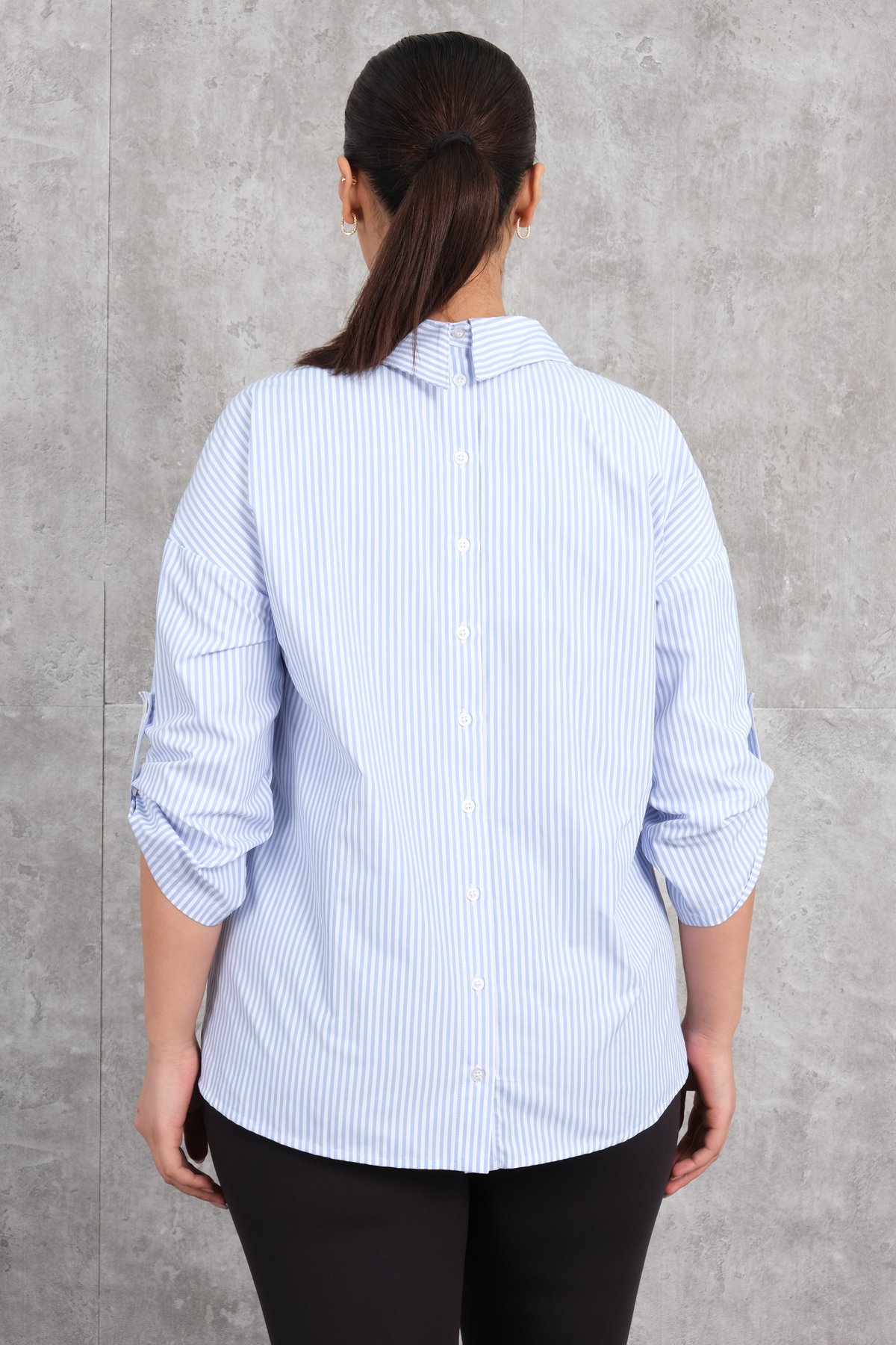 Plus Size Shirt-Blue
