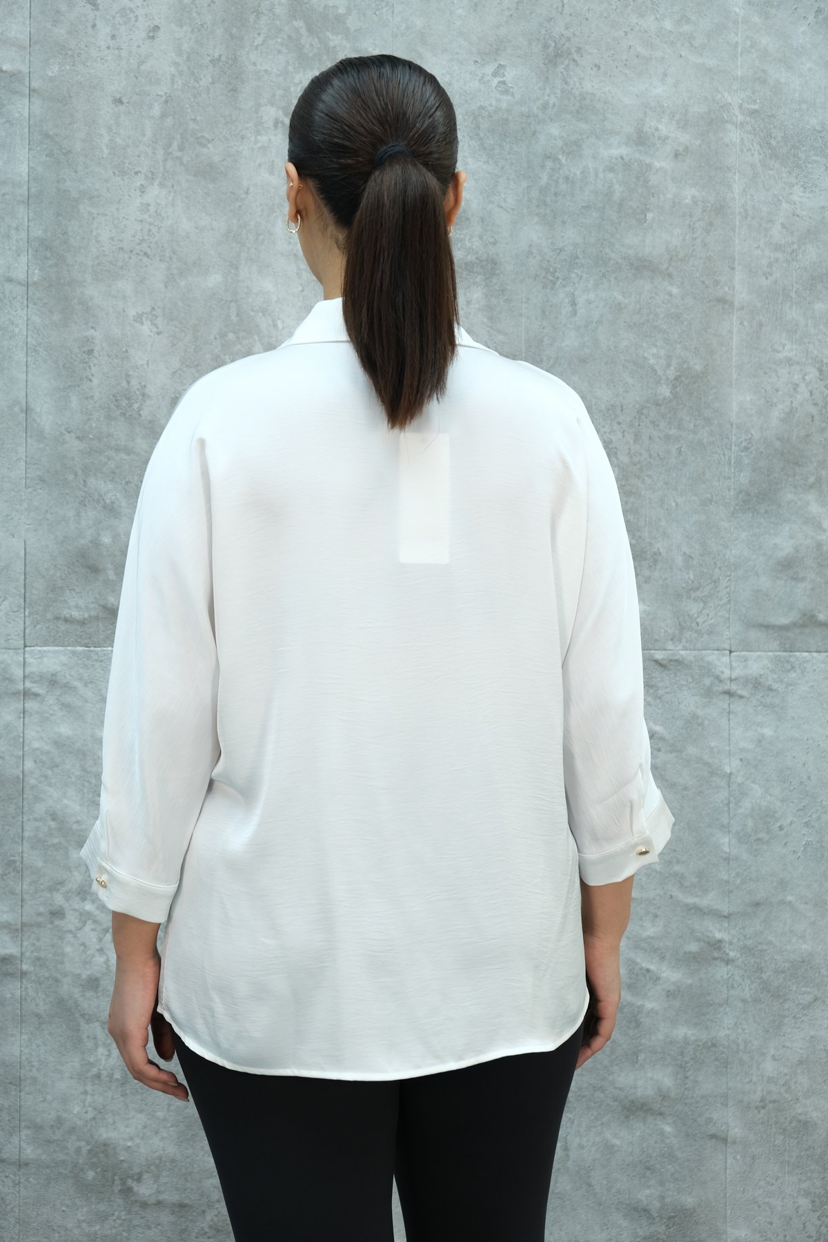 Plus Size Blouse-White