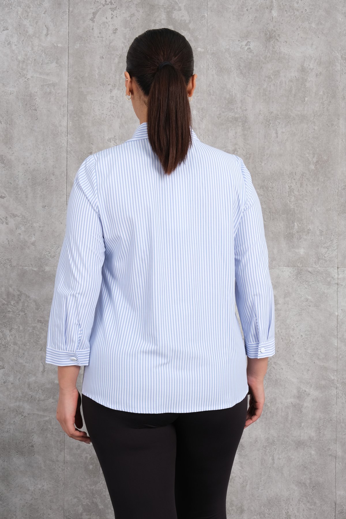 Plus Size Shirt-Blue