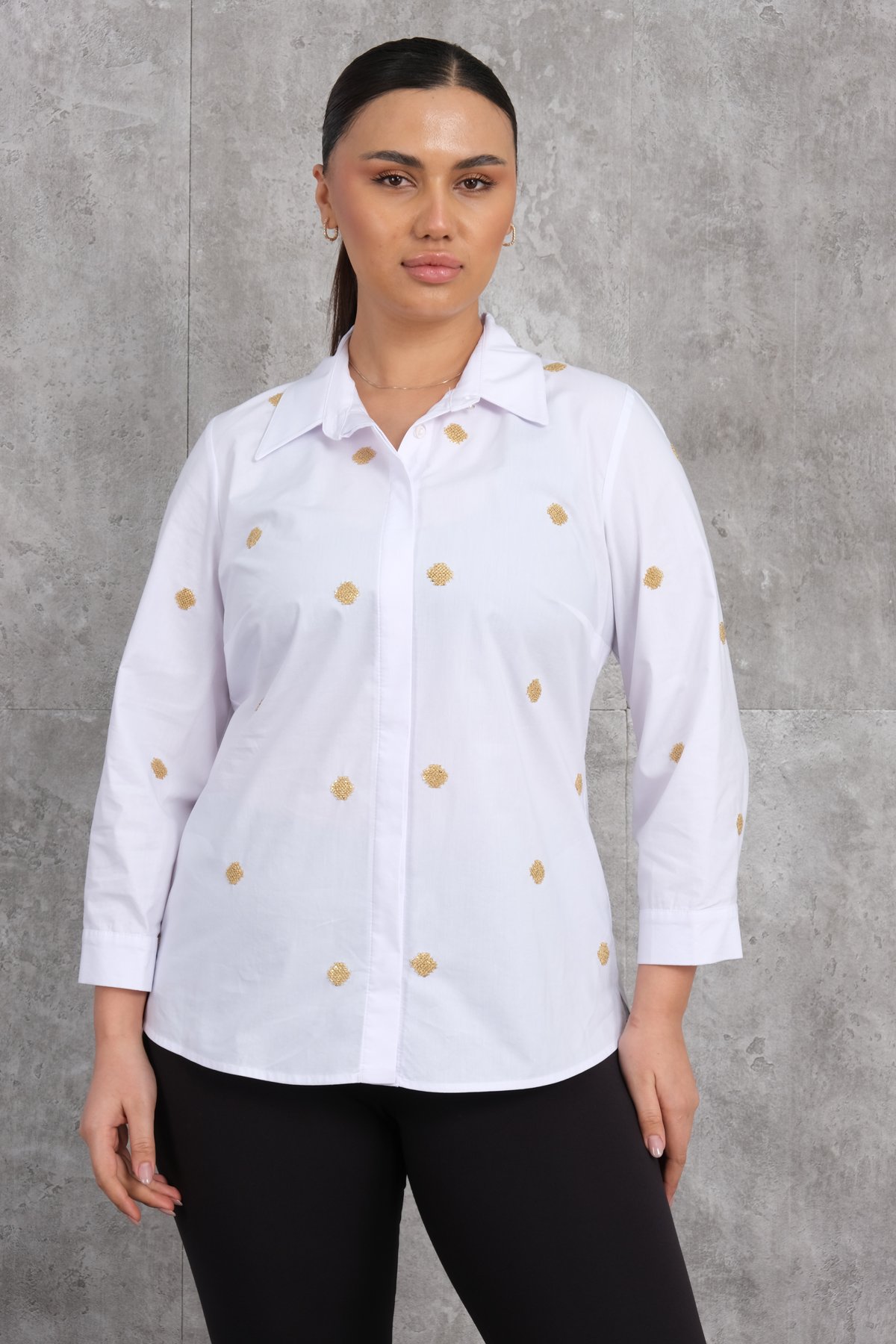 Plus Size Shirt-White
