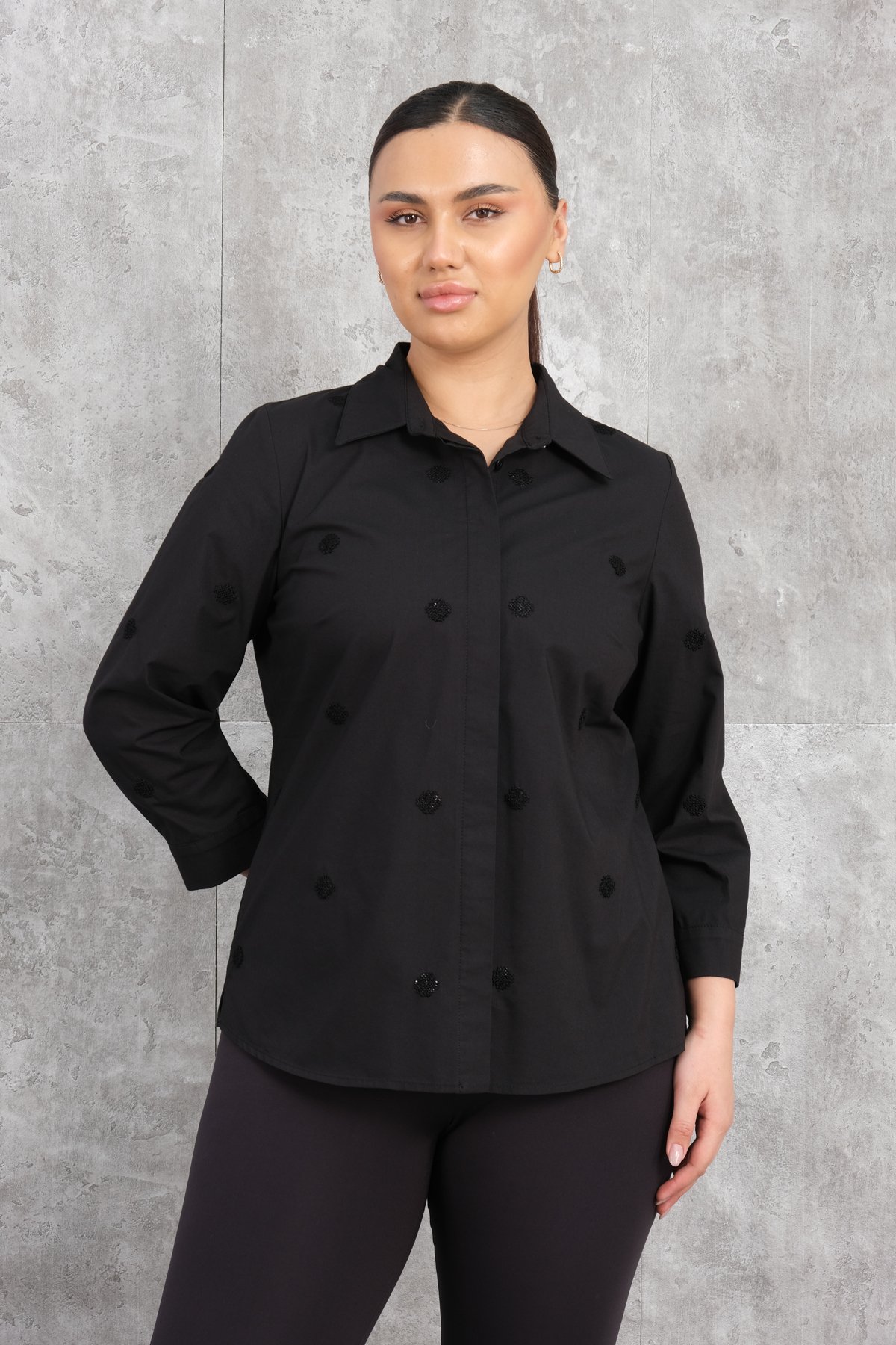 Plus Size Shirt-Black