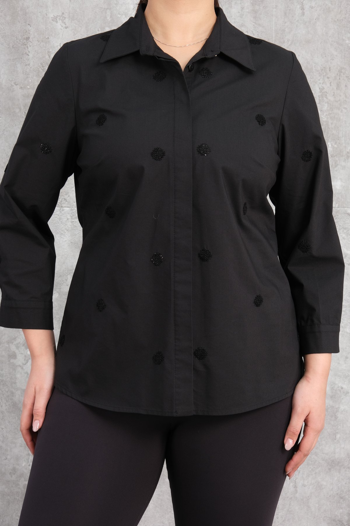 Super Plus Size Shirt-Black