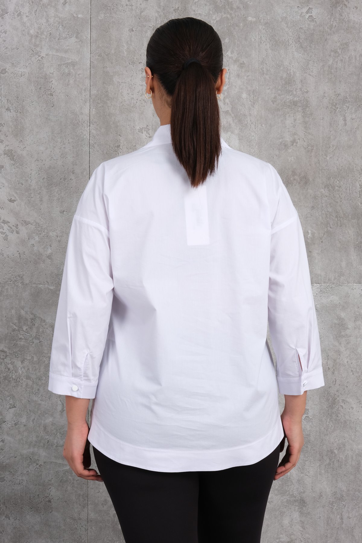 Plus Size Shirt-White