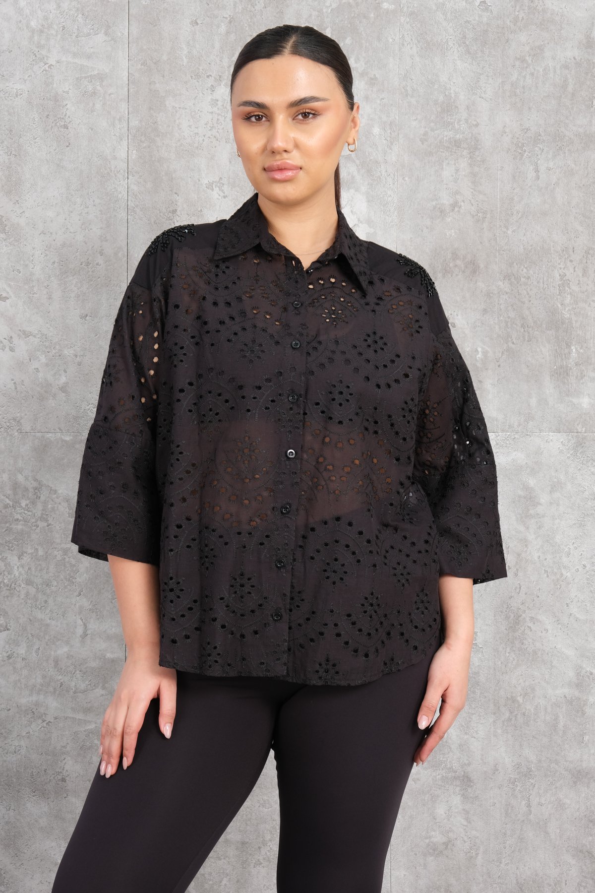 Plus Size Shirt-Black