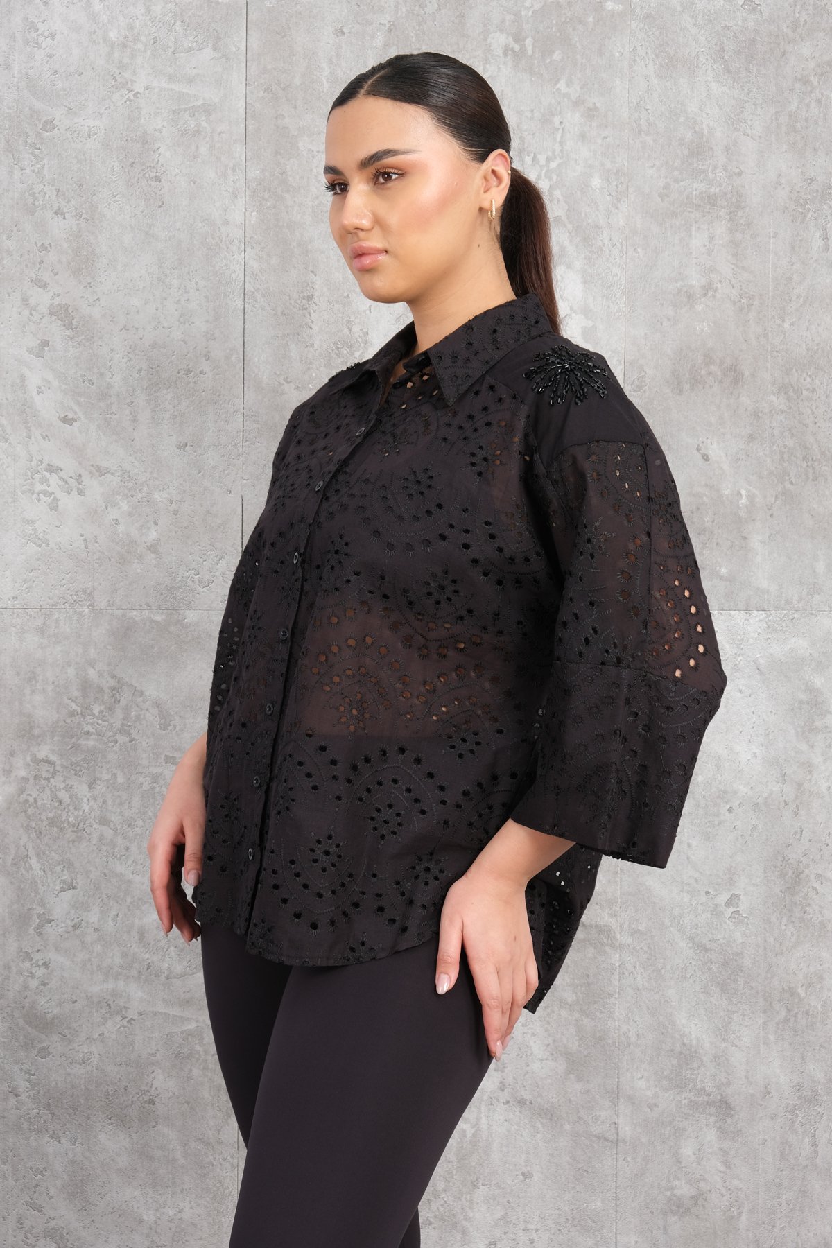 Plus Size Shirt-Black