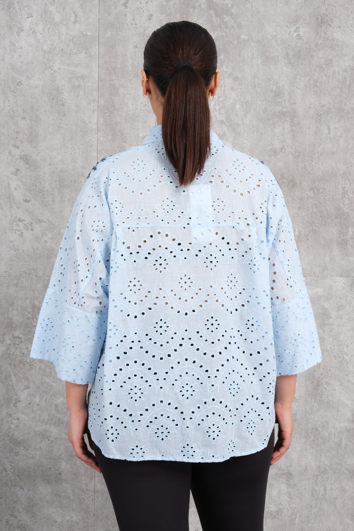Plus Size Shirt-Blue
