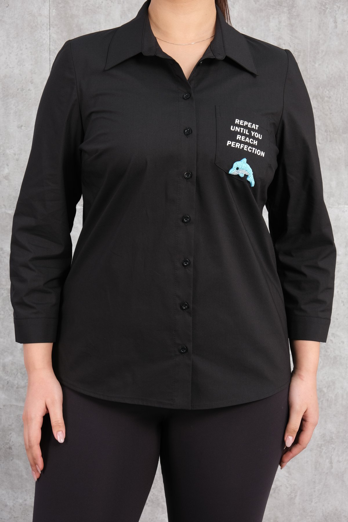 Plus Size Shirt-Black