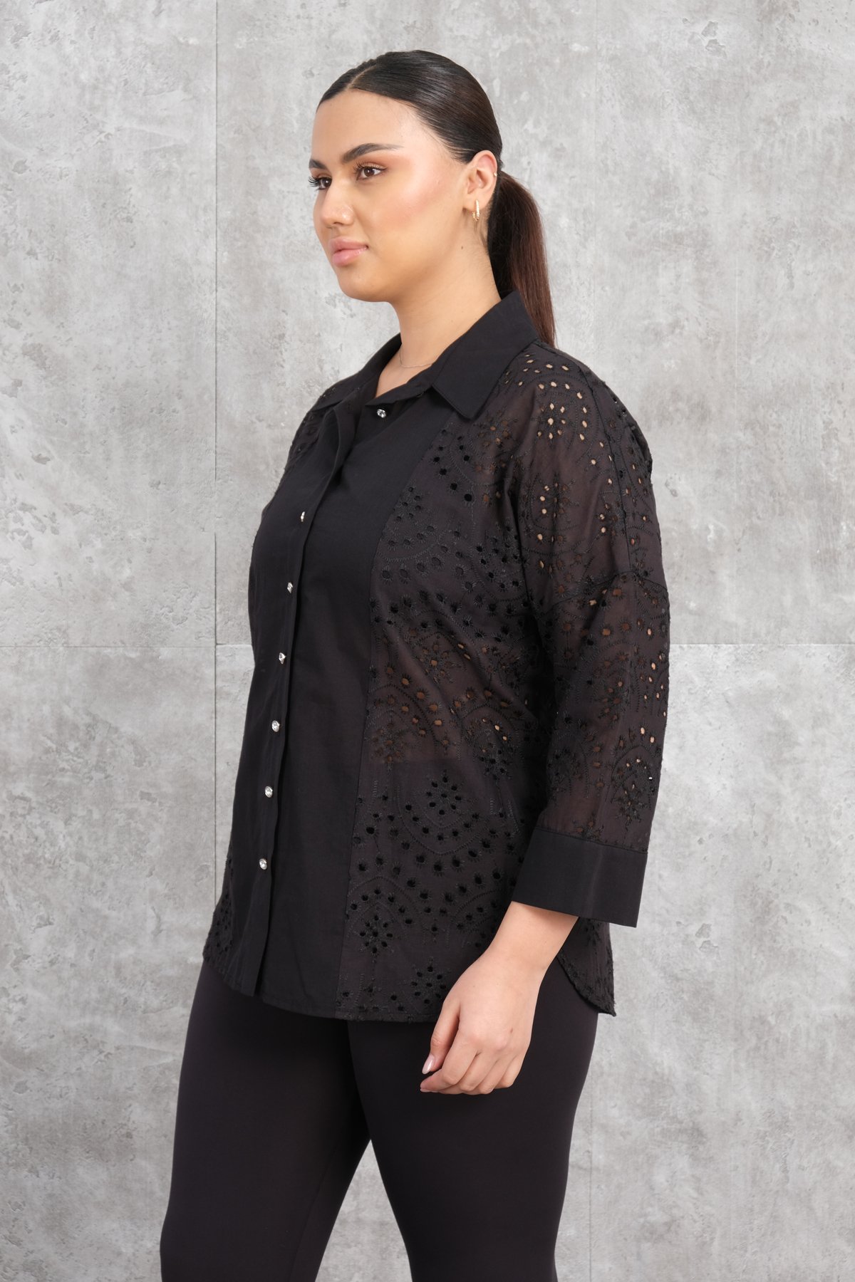 Plus Size Shirt-Black