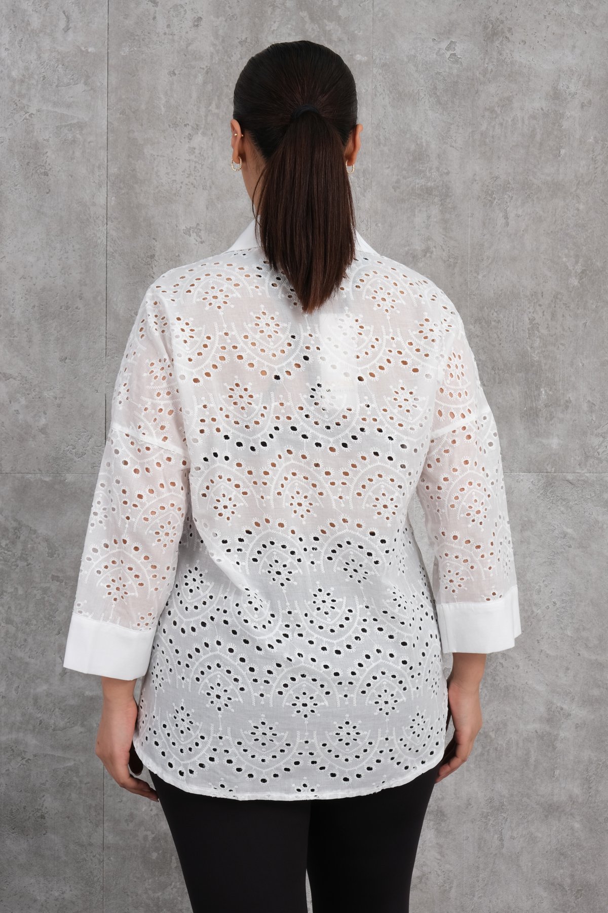 Plus Size Shirt-White