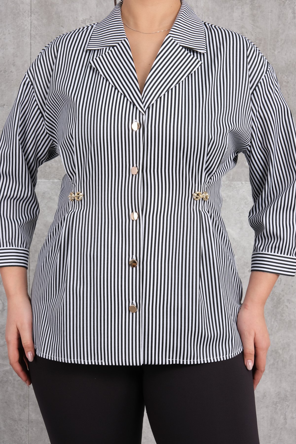 Plus Size Blouse-Black