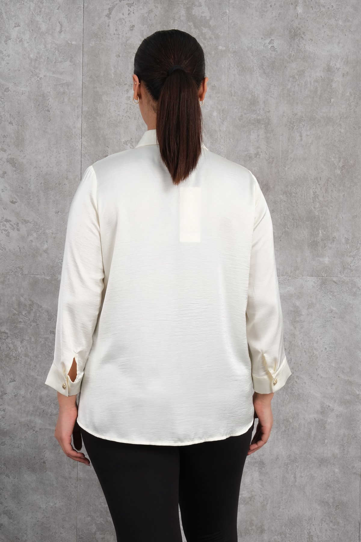 Plus Size Blouse-Yellow