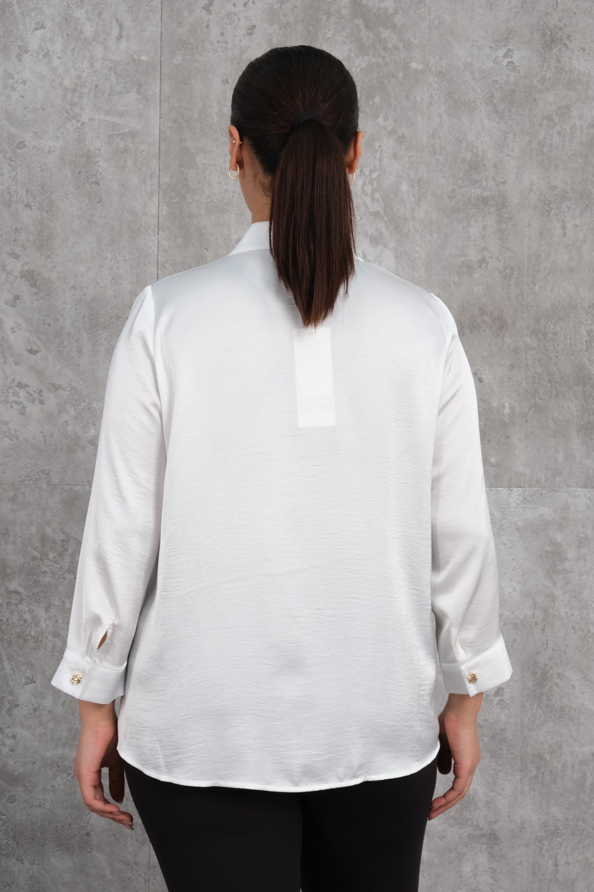 Plus Size Blouse-White