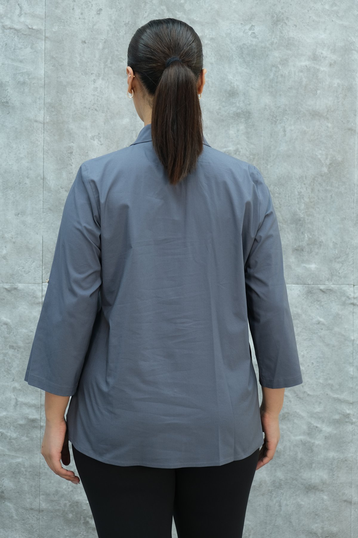 Plus Size Shirt-Grey