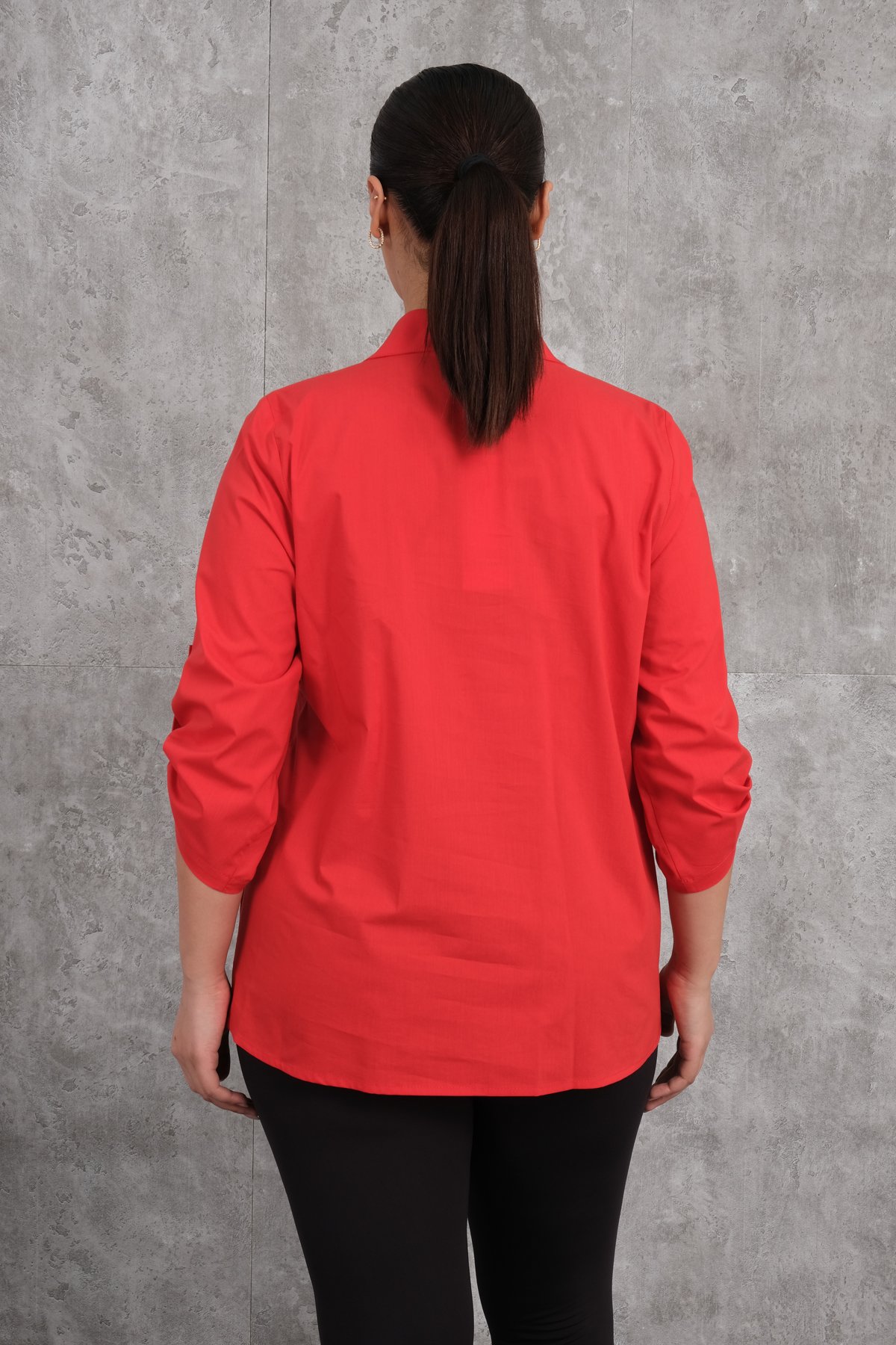 Plus Size Shirt-Red