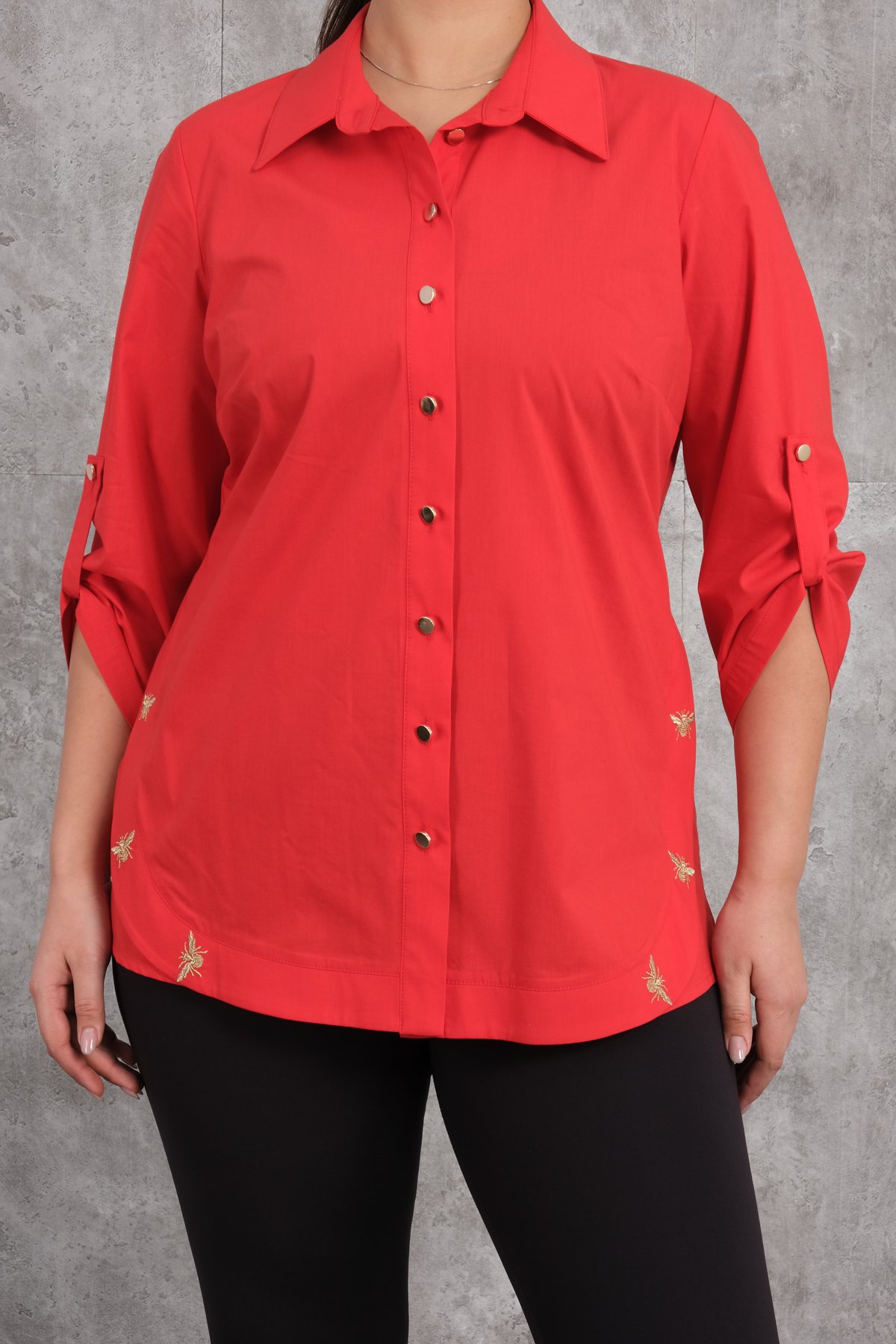 Plus Size Shirt-Red
