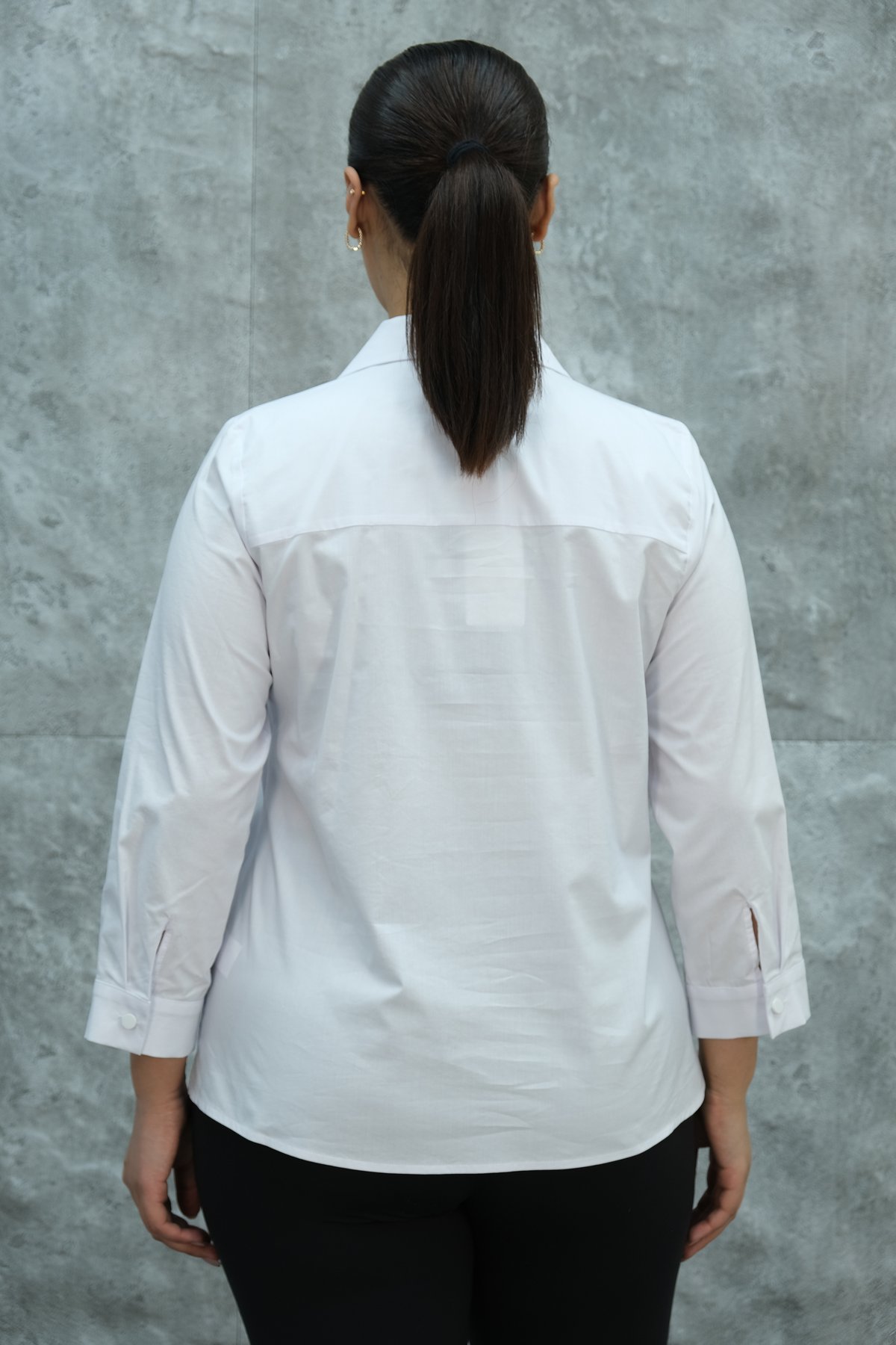 Super Plus Size Shirt-White