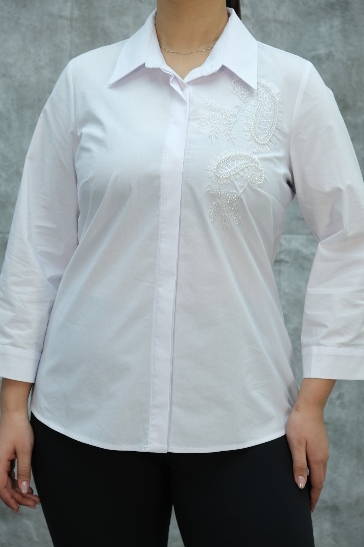 Super Plus Size Shirt-White