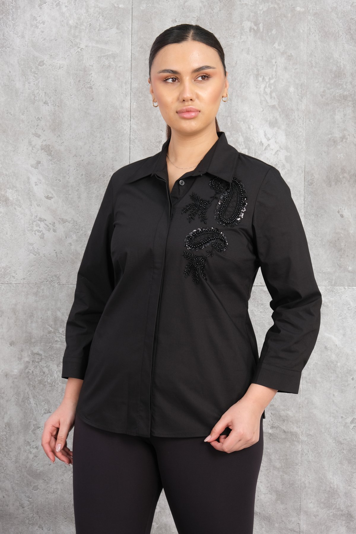 Plus Size Shirt-Black