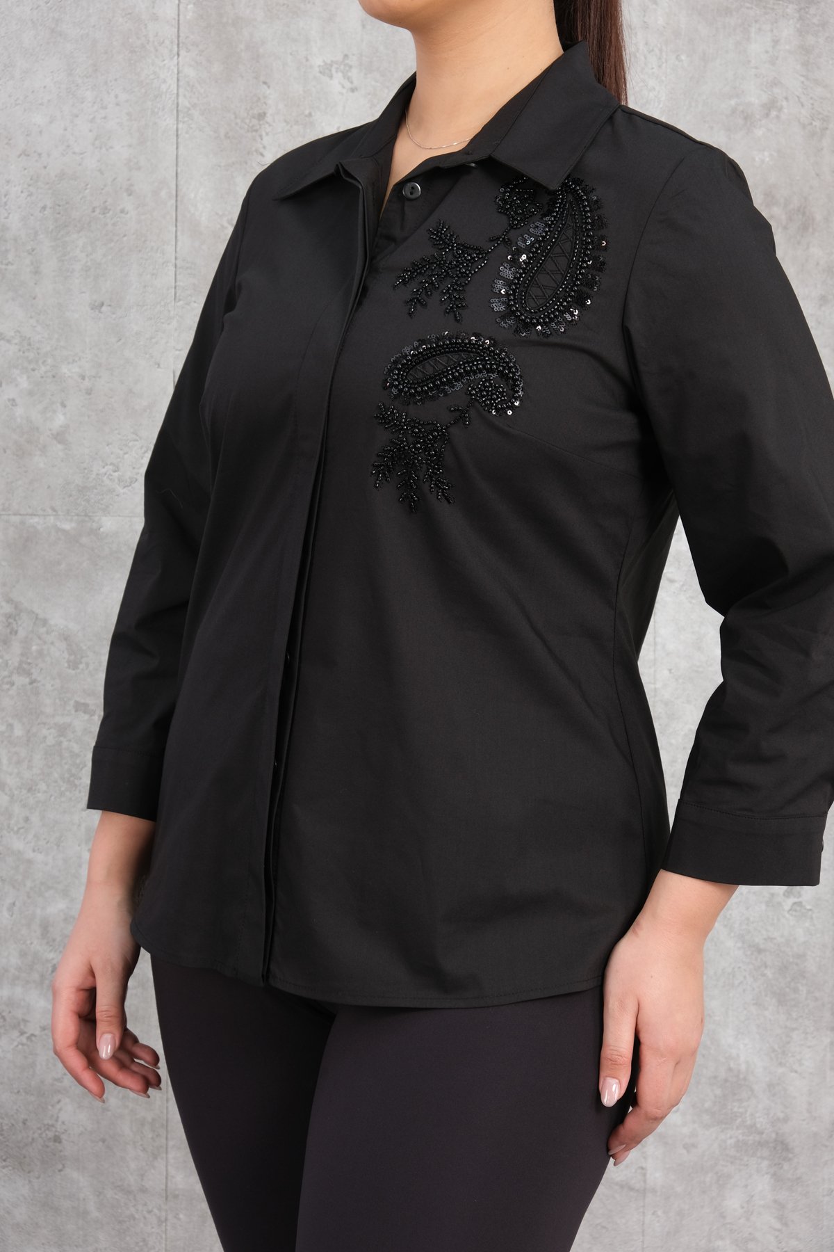 Super Plus Size Shirt-Black