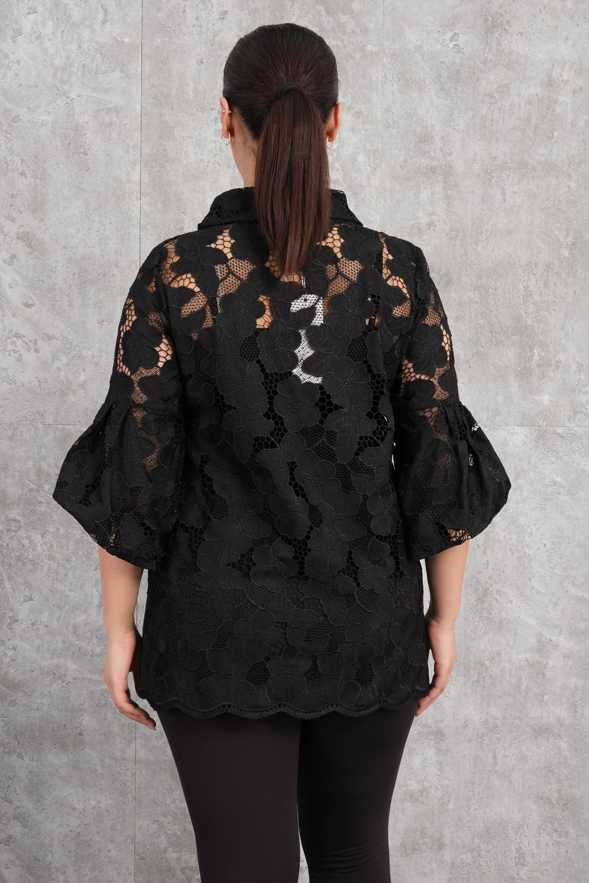Plus Size Blouse-Black