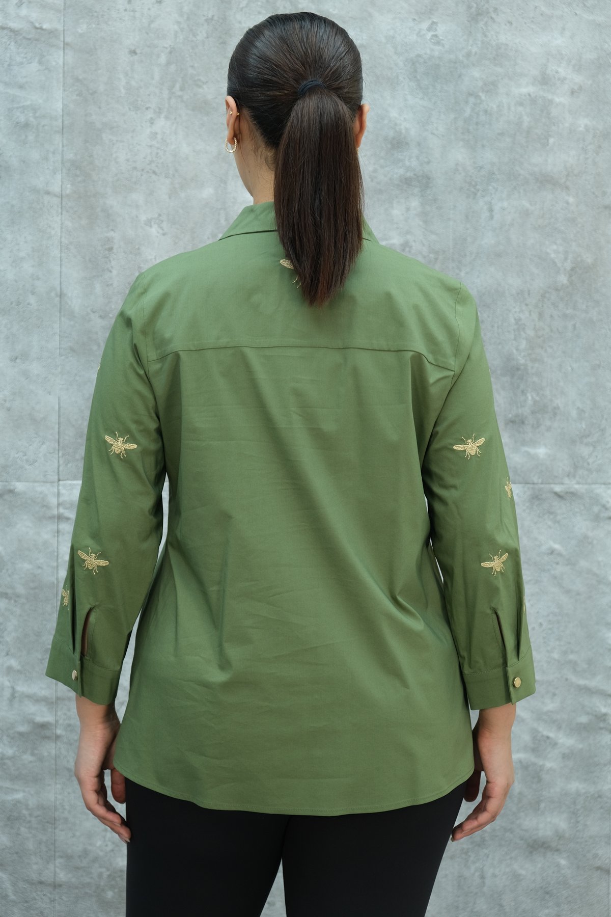 Plus Size Shirt-Khaki