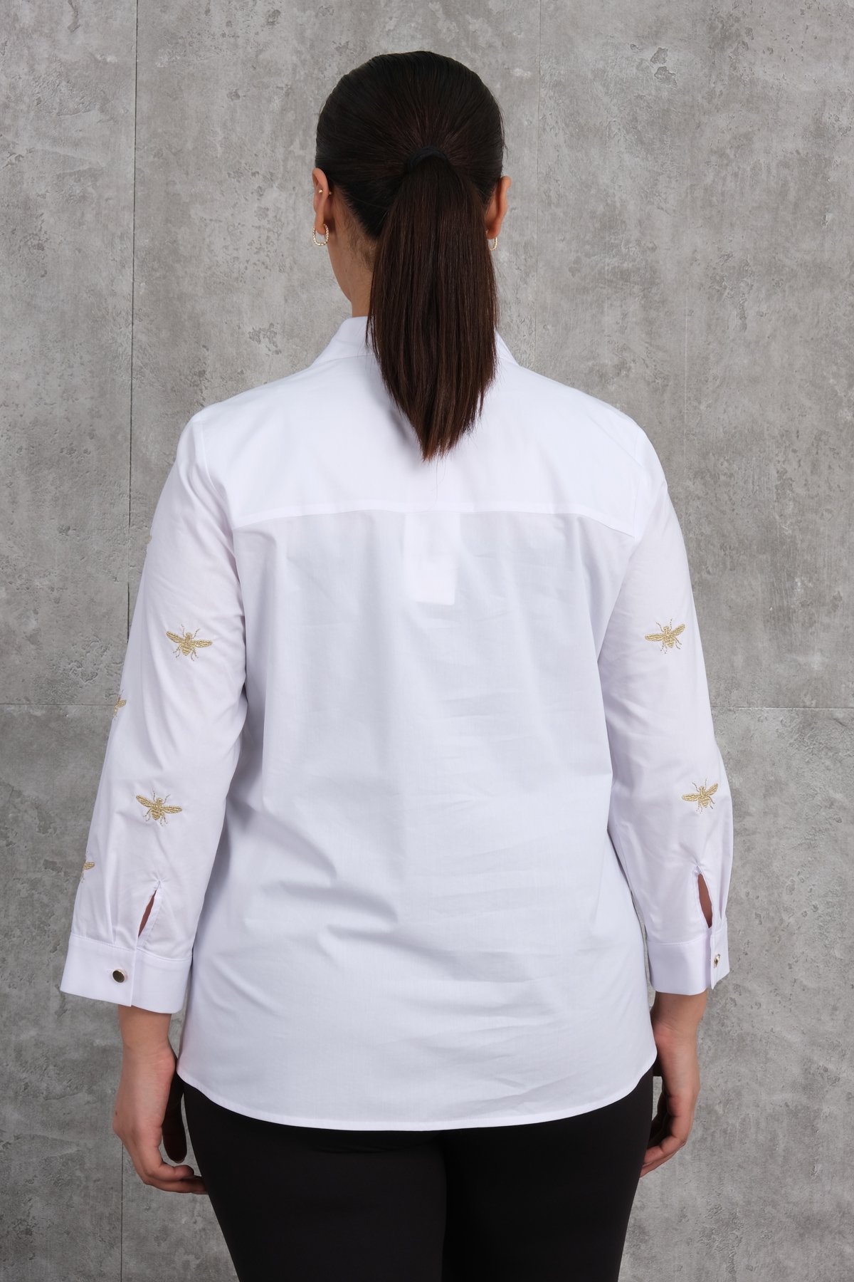 Plus Size Shirt-White