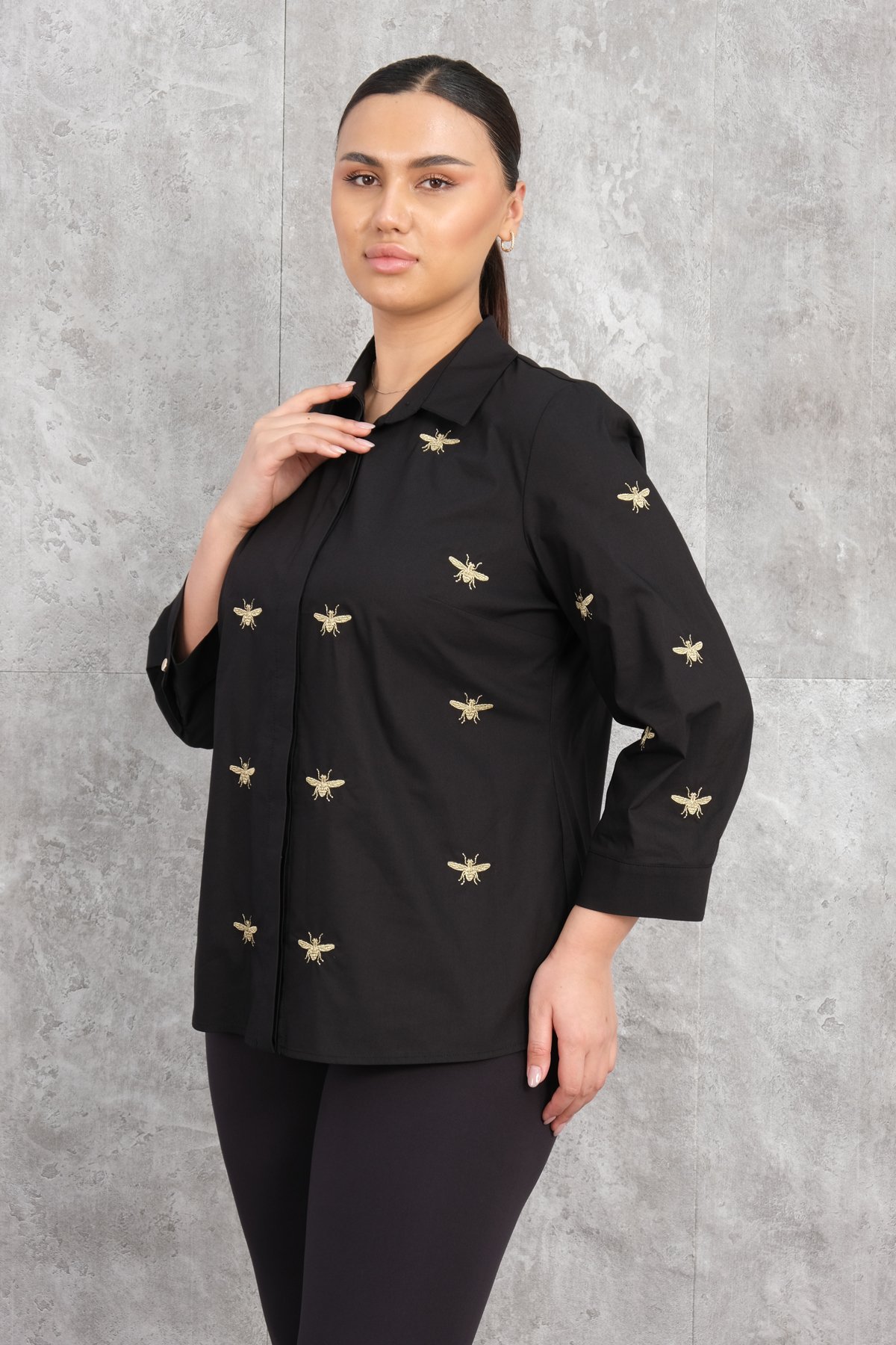 Plus Size Shirt-Black