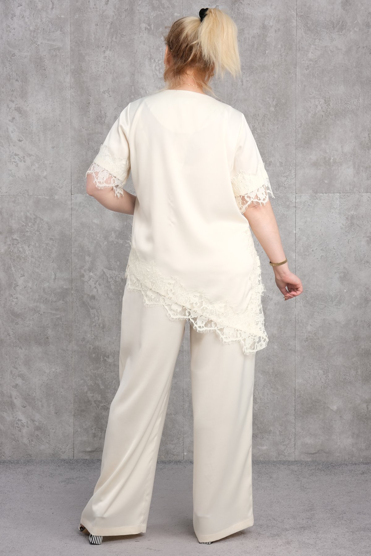 Plus Size Two-Piece Set-Yellow