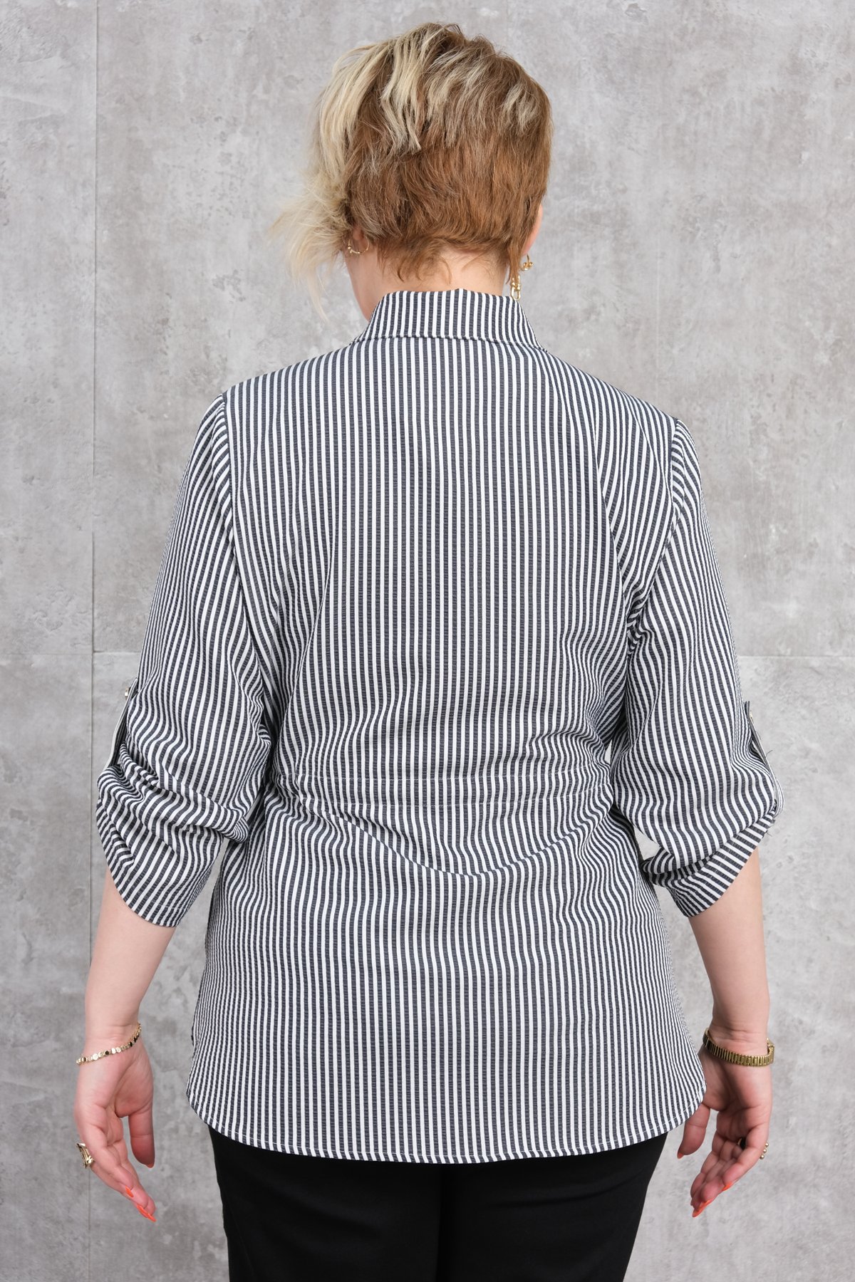 Plus Size Blouse-Black