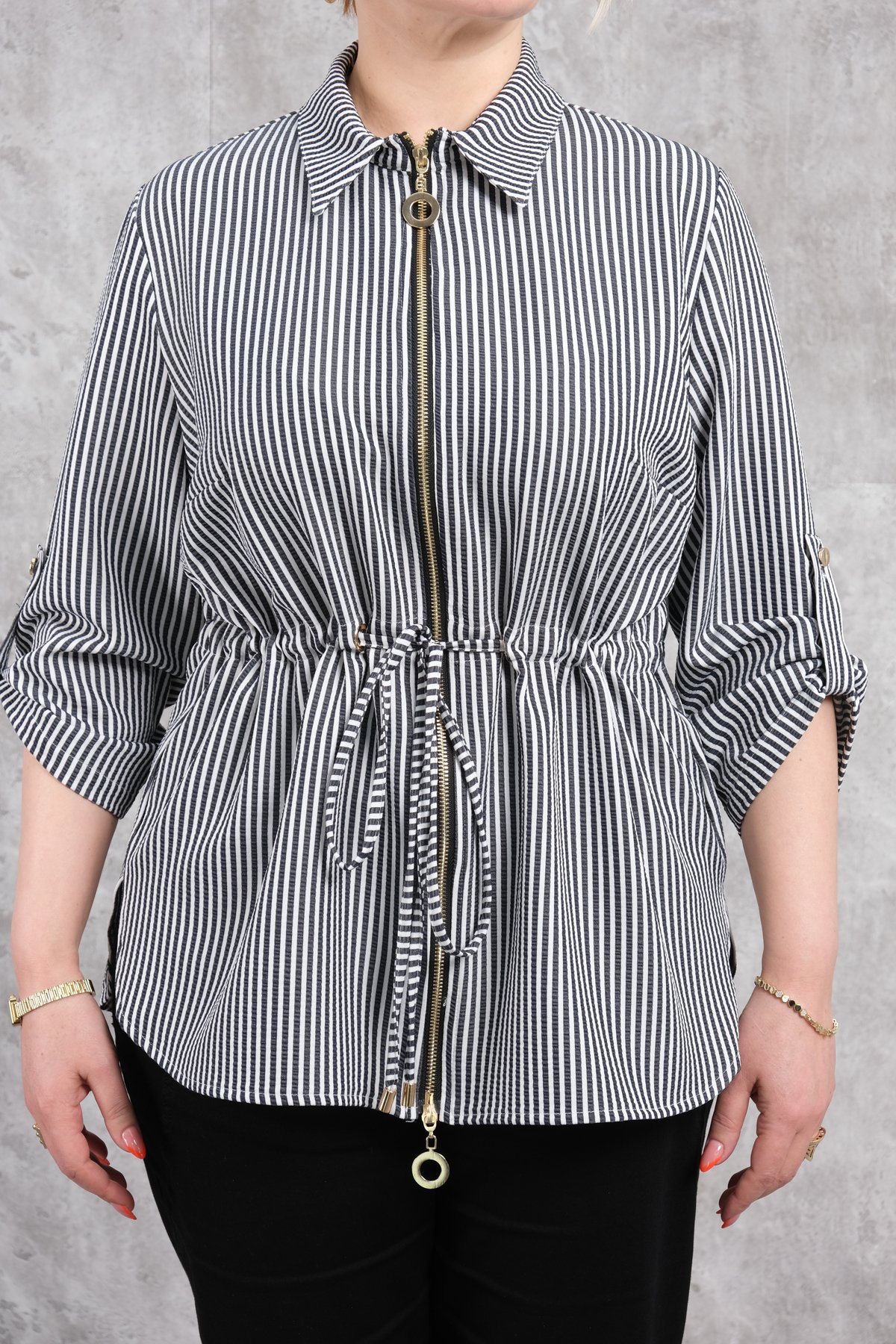 Plus Size Blouse-Black