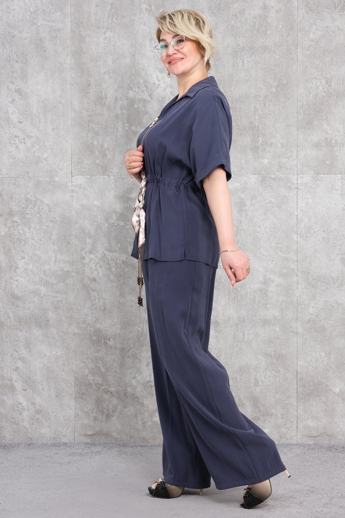 Комплект из двух предметов больших размеров-Темно-синий