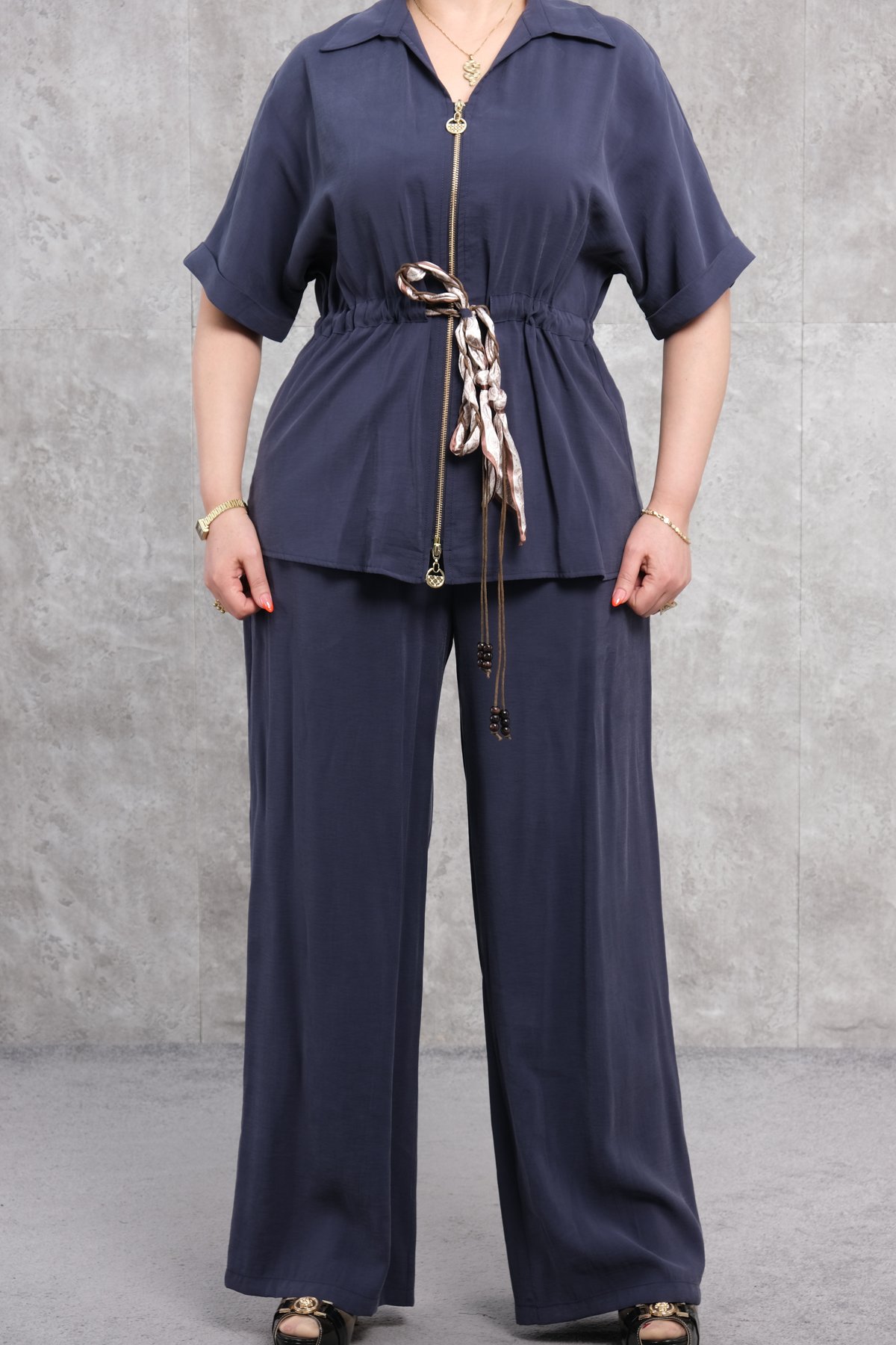 Комплект из двух предметов больших размеров-Темно-синий