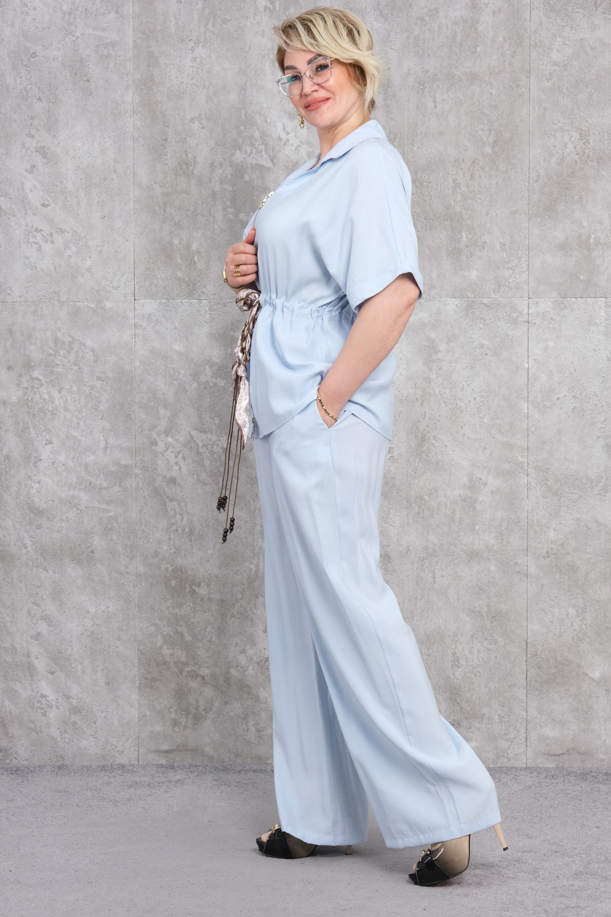 Комплект из двух предметов больших размеров-Синий