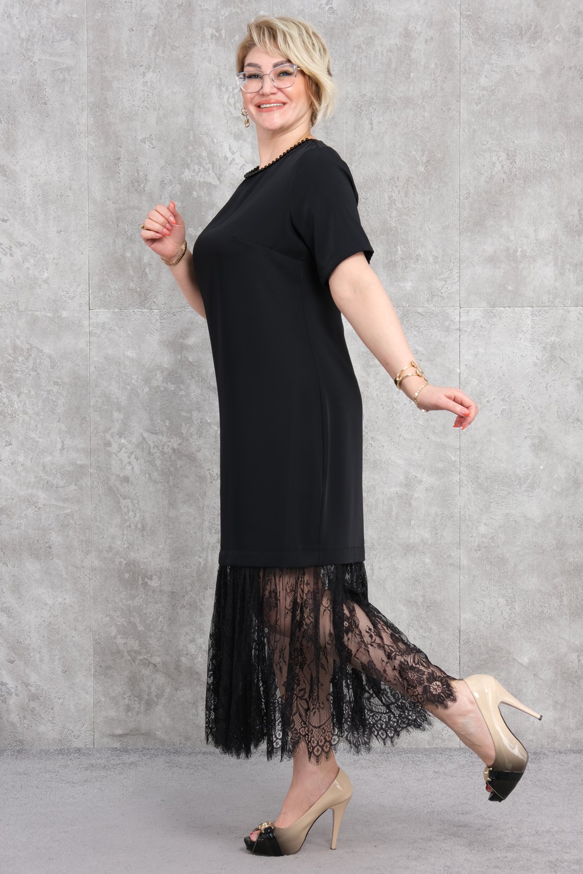 Super Plus Size Dress-Black