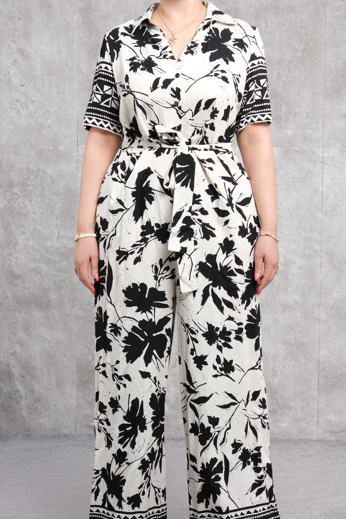 Plus Size Jumpsuit-White