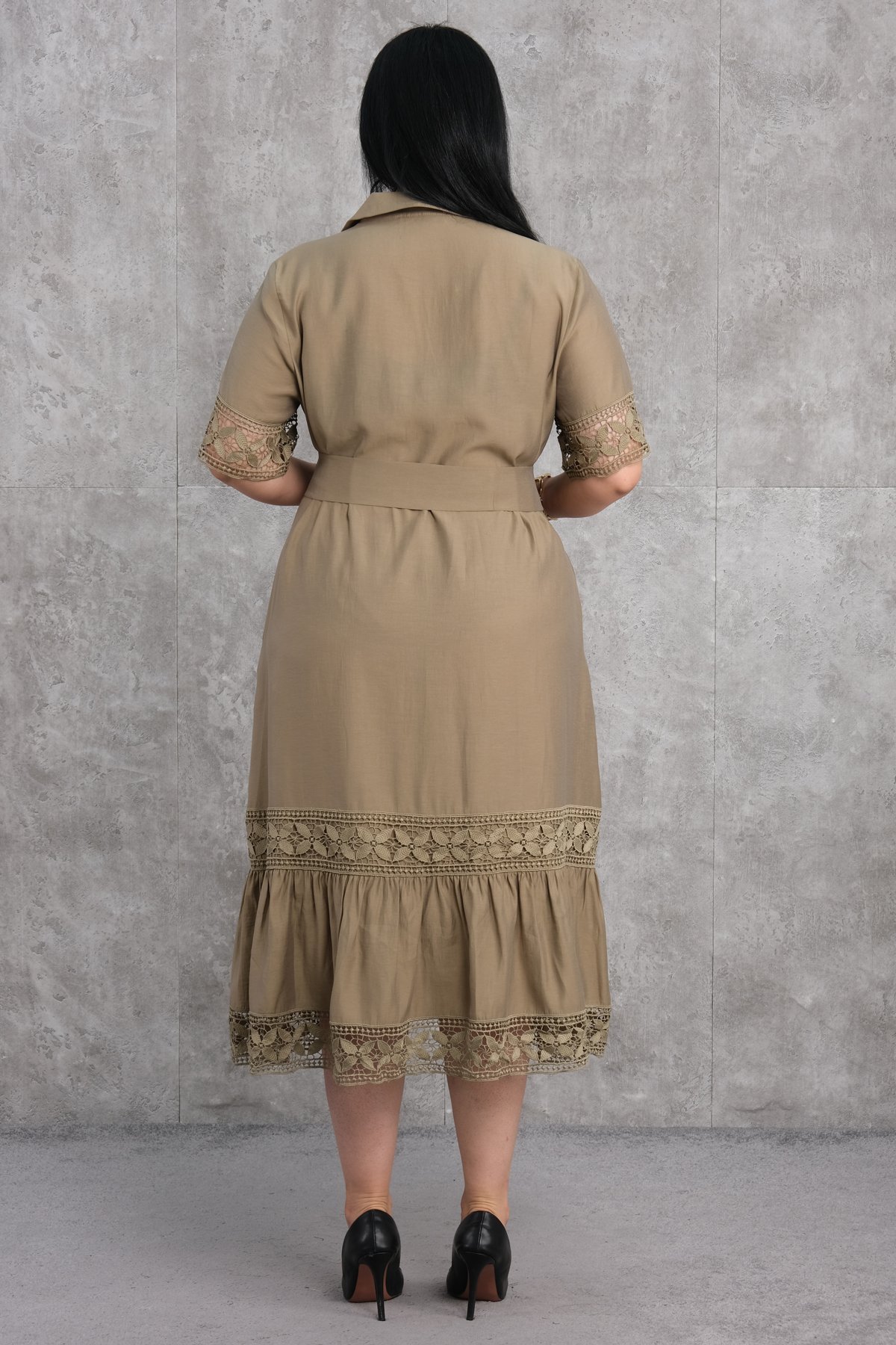 Супер баттал платье-Хаки