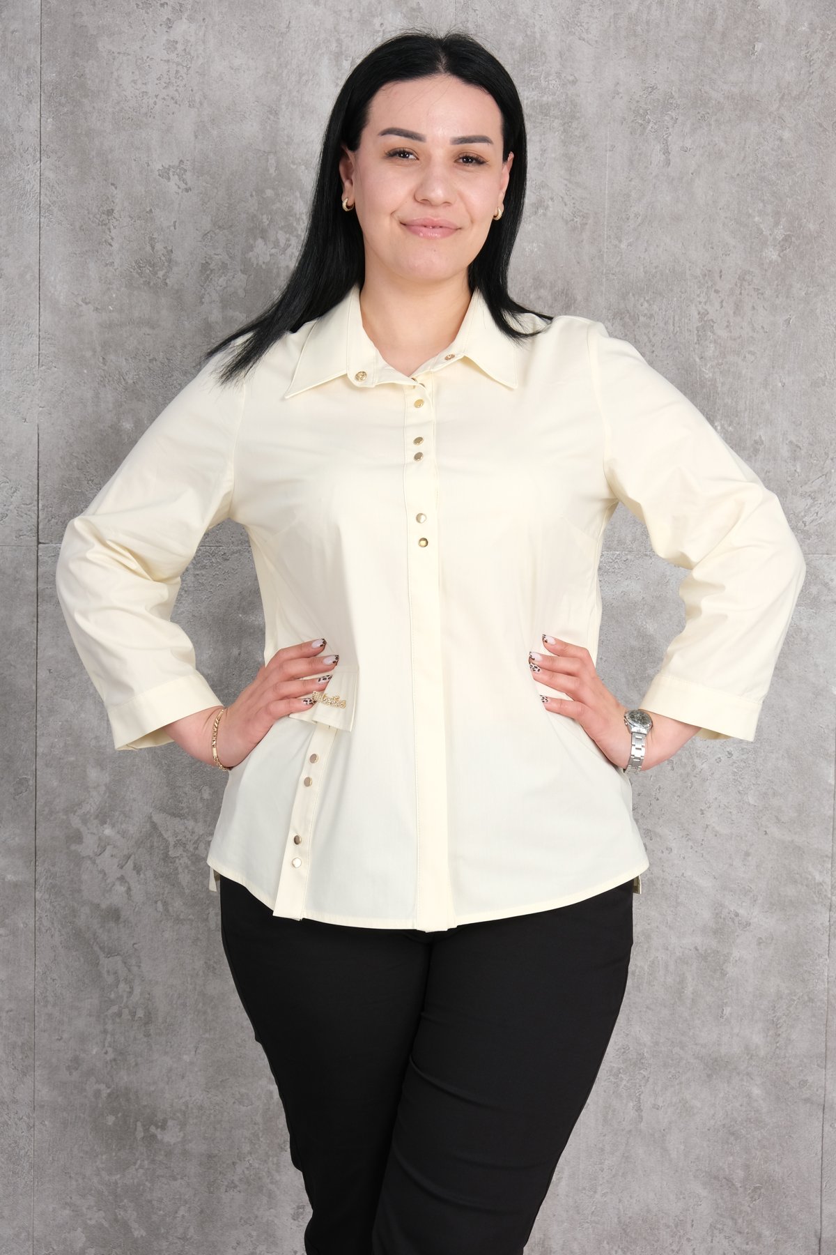 Plus Size Shirt-Yellow