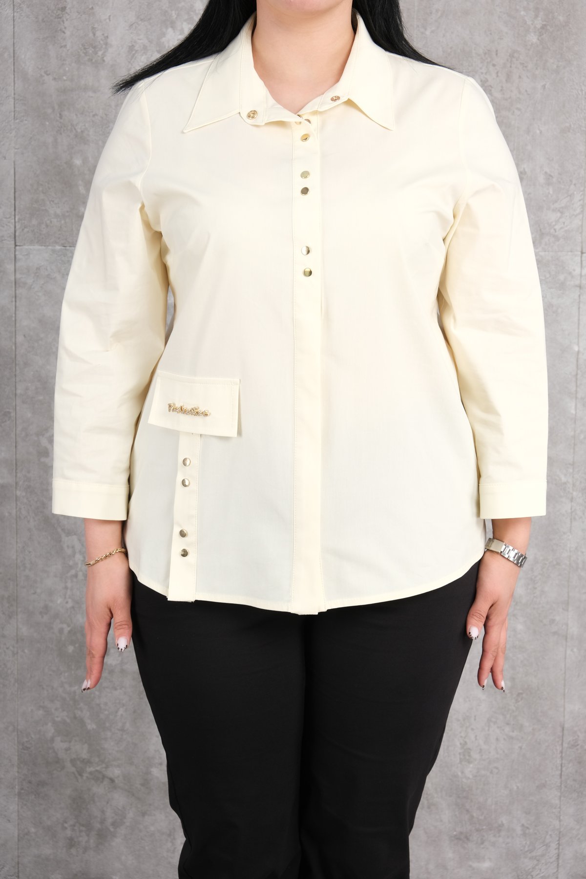 Plus Size Shirt-Yellow