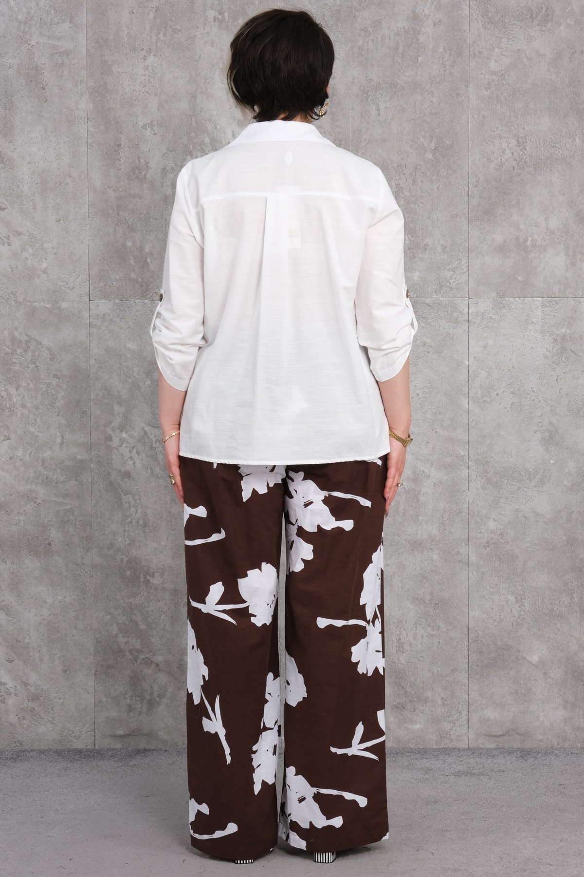 Комплект из двух предметов больших размеров-Коричневый