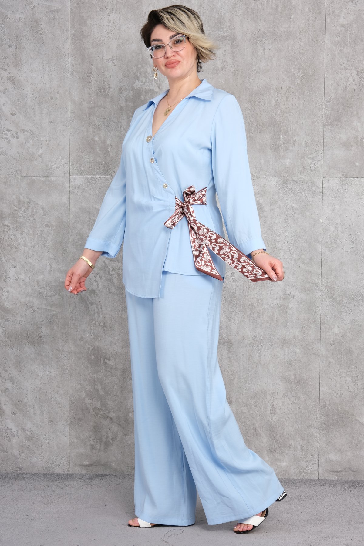 Комплект из двух предметов больших размеров-Синий