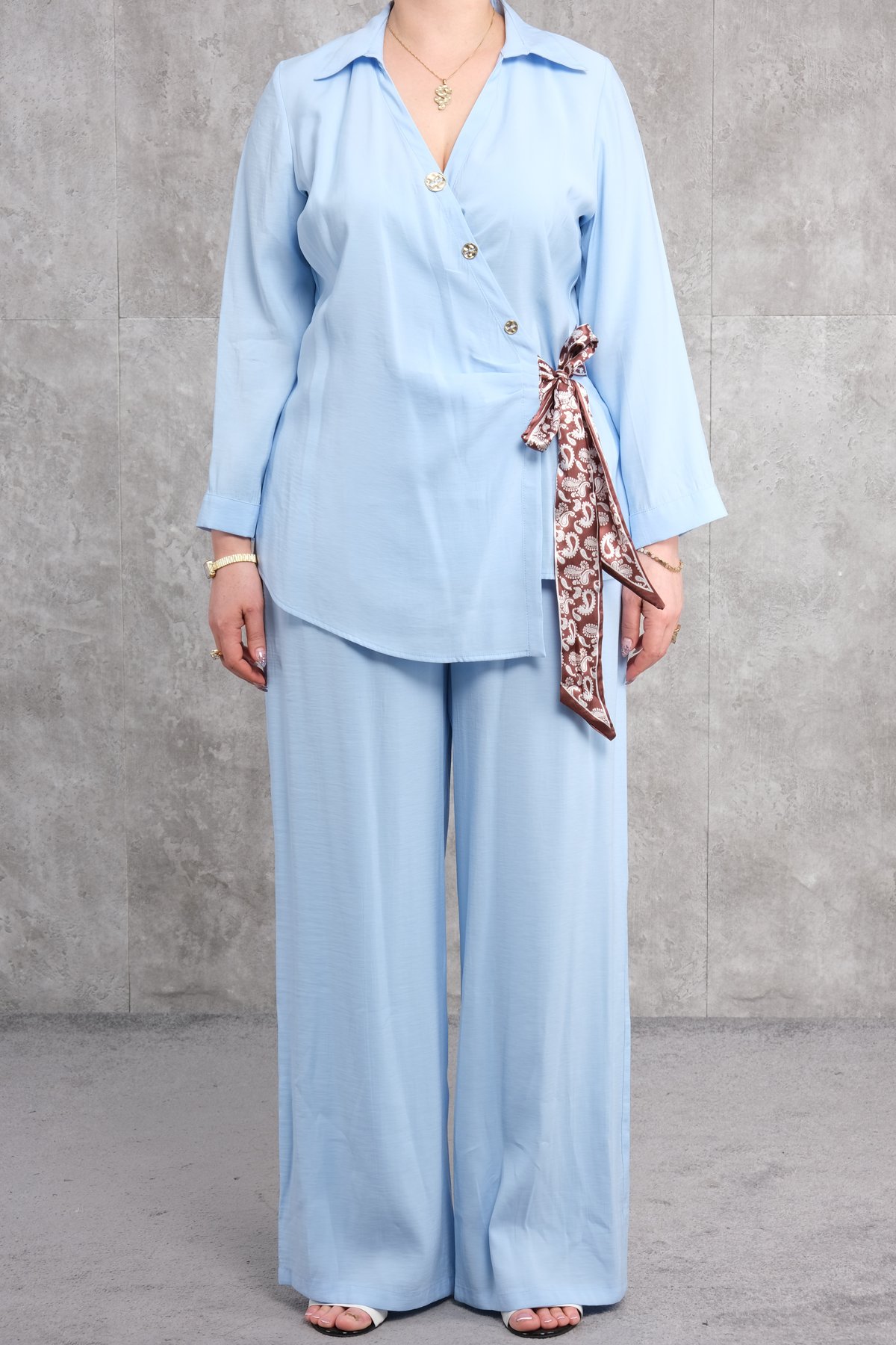 Комплект из двух предметов больших размеров-Синий