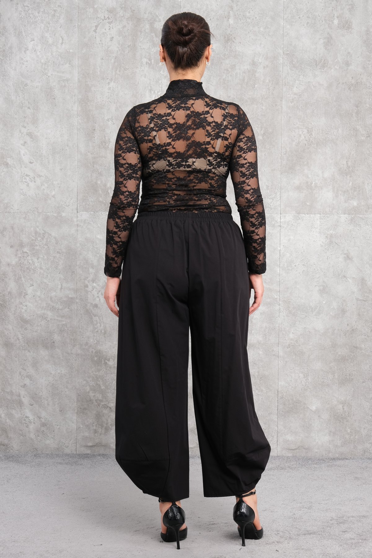 Брюки больших размеров-Черный