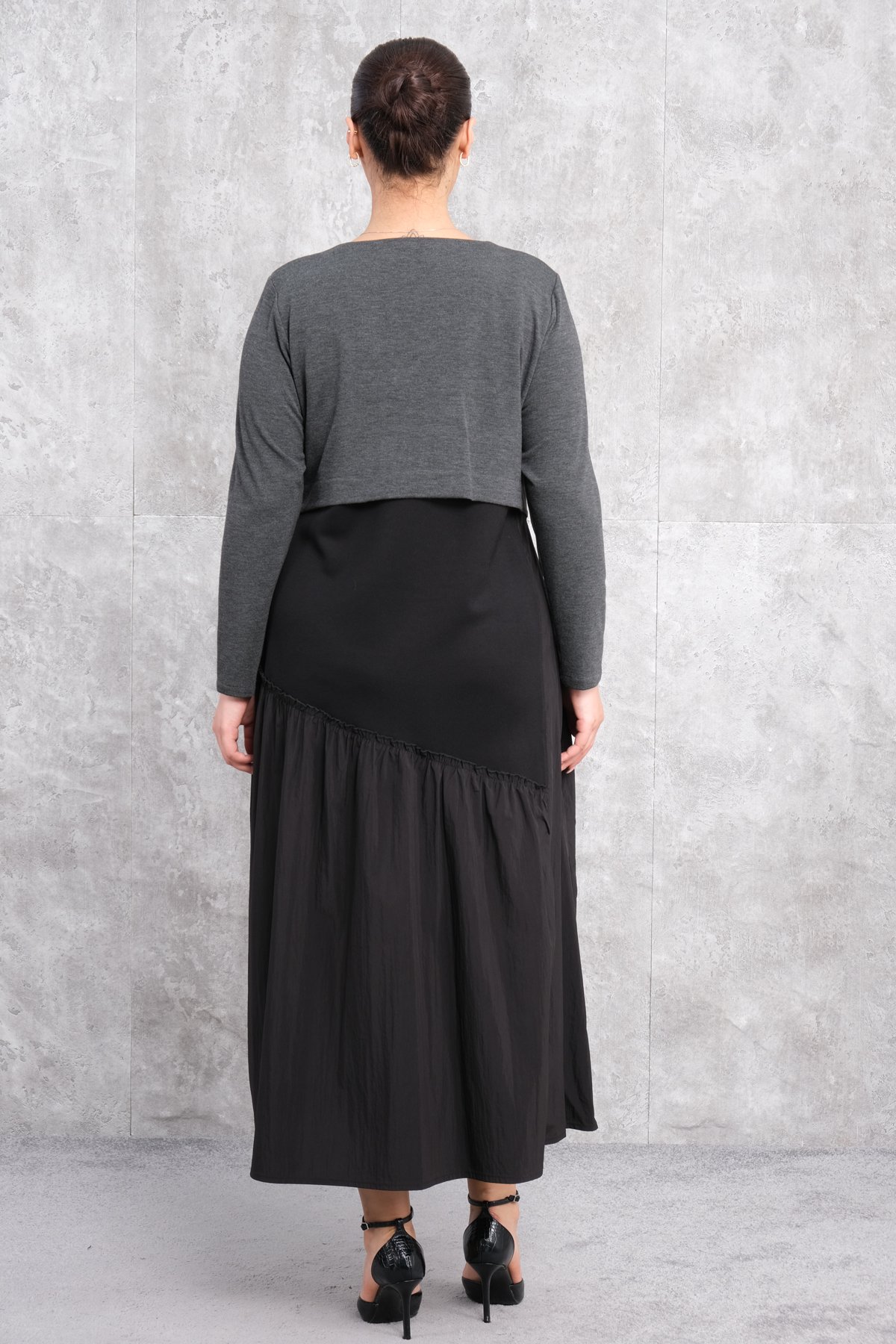 فستان طويل مقاس كبير-انتراسيت